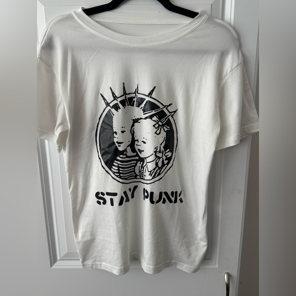 Other - Stay Punk Kids Graphic T-Shirt - White